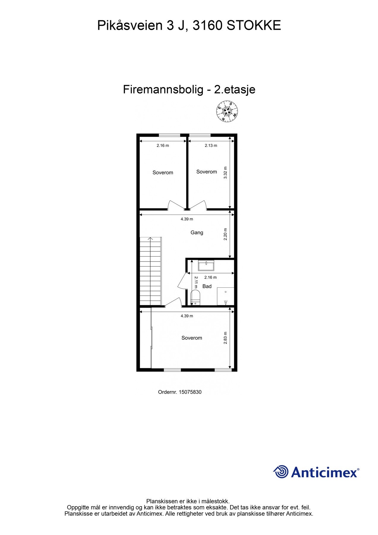 Plantegning 2.etasje Galleribilde