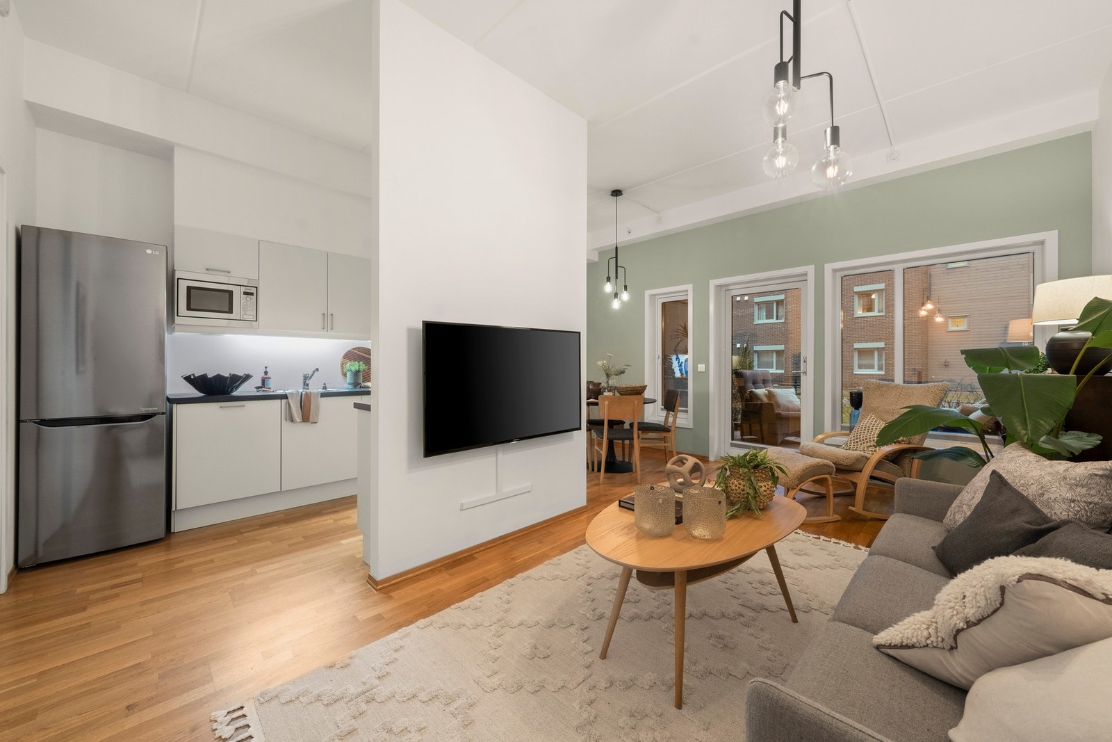 Boligen er naturlig delt i opp i forskjellige soner. Galleribilde