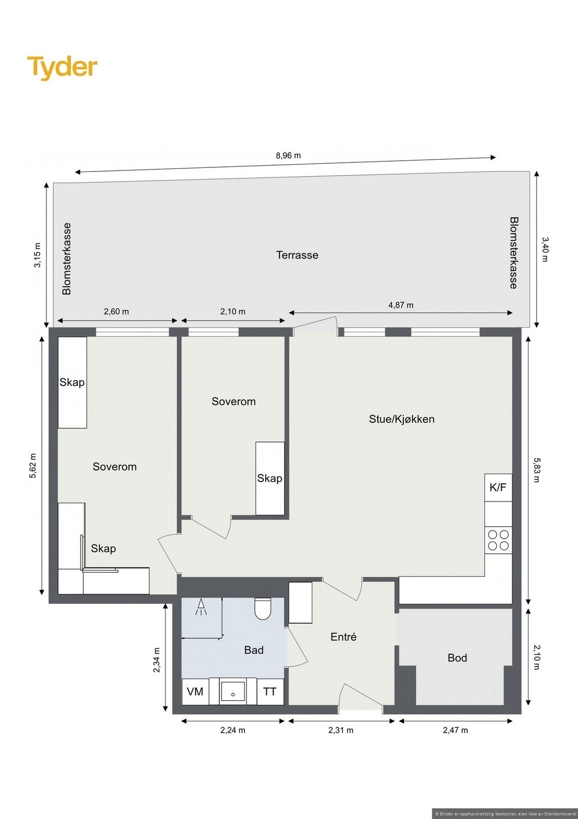 Plantegning Galleribilde