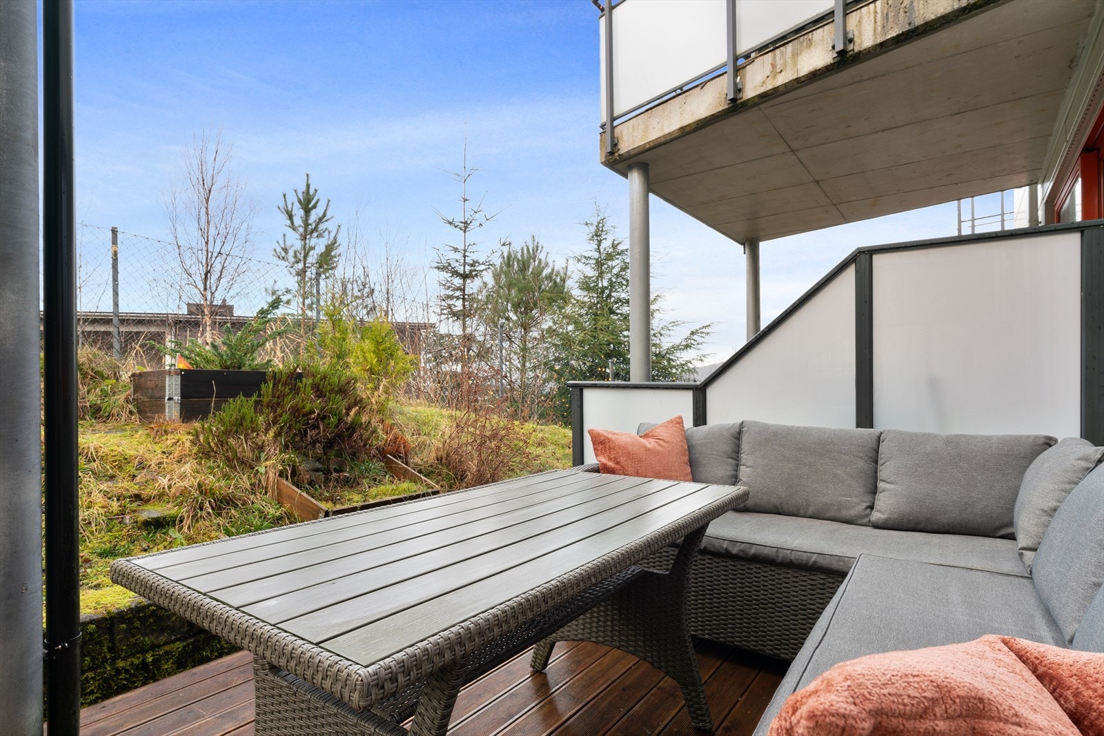 Balkong på 17 kvm. med sol til sen kveld Galleribilde