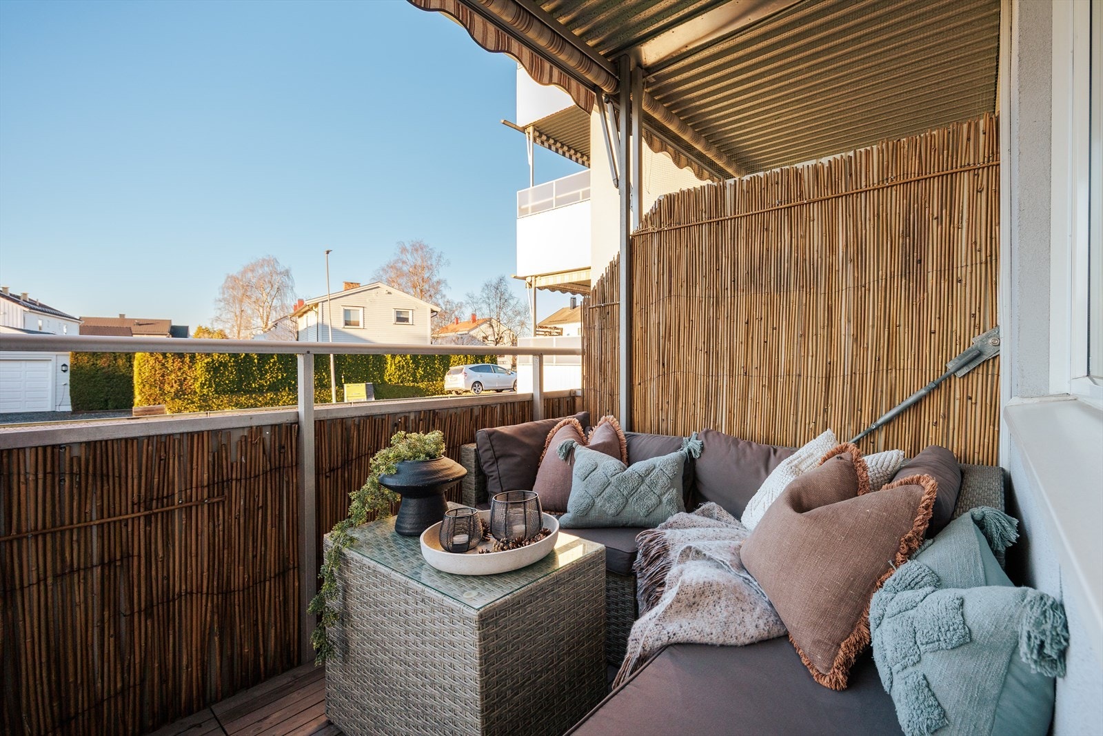 En koselig balkong, perfekt for avslappende stunder og hyggelige sammenkomster. Galleribilde