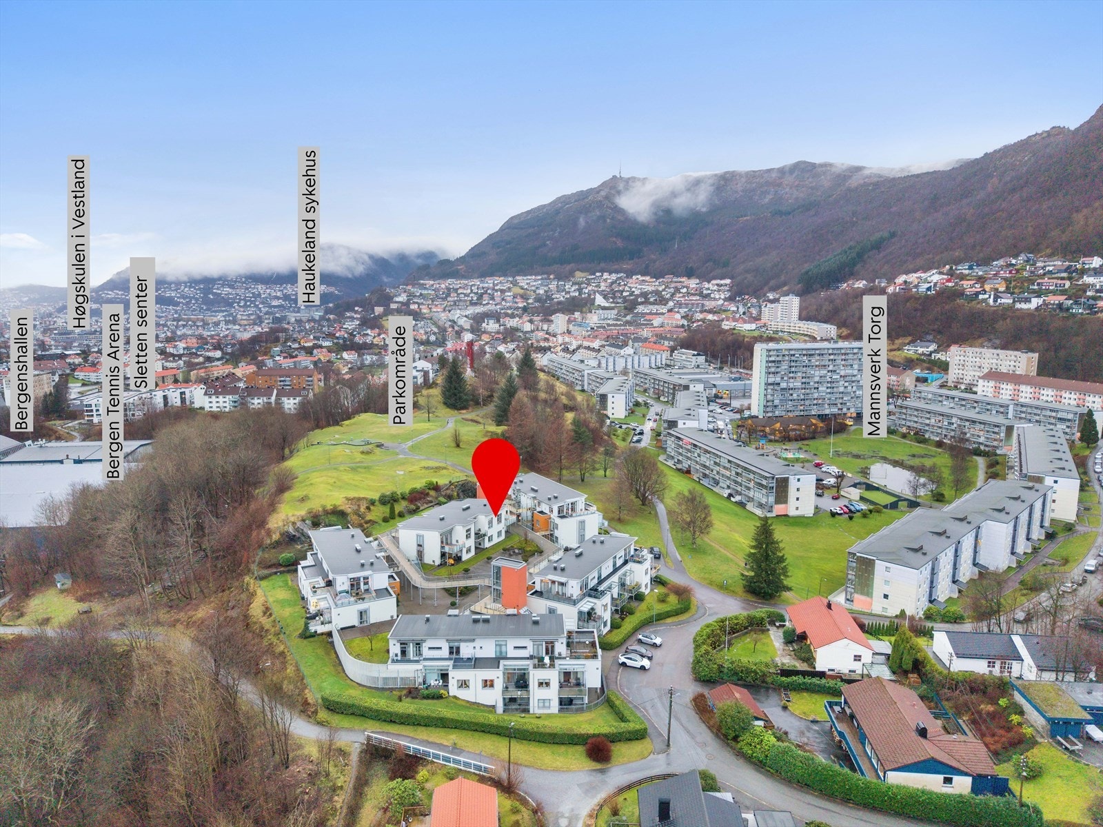 Områdeoversikt Landås, Mannsverk Galleribilde