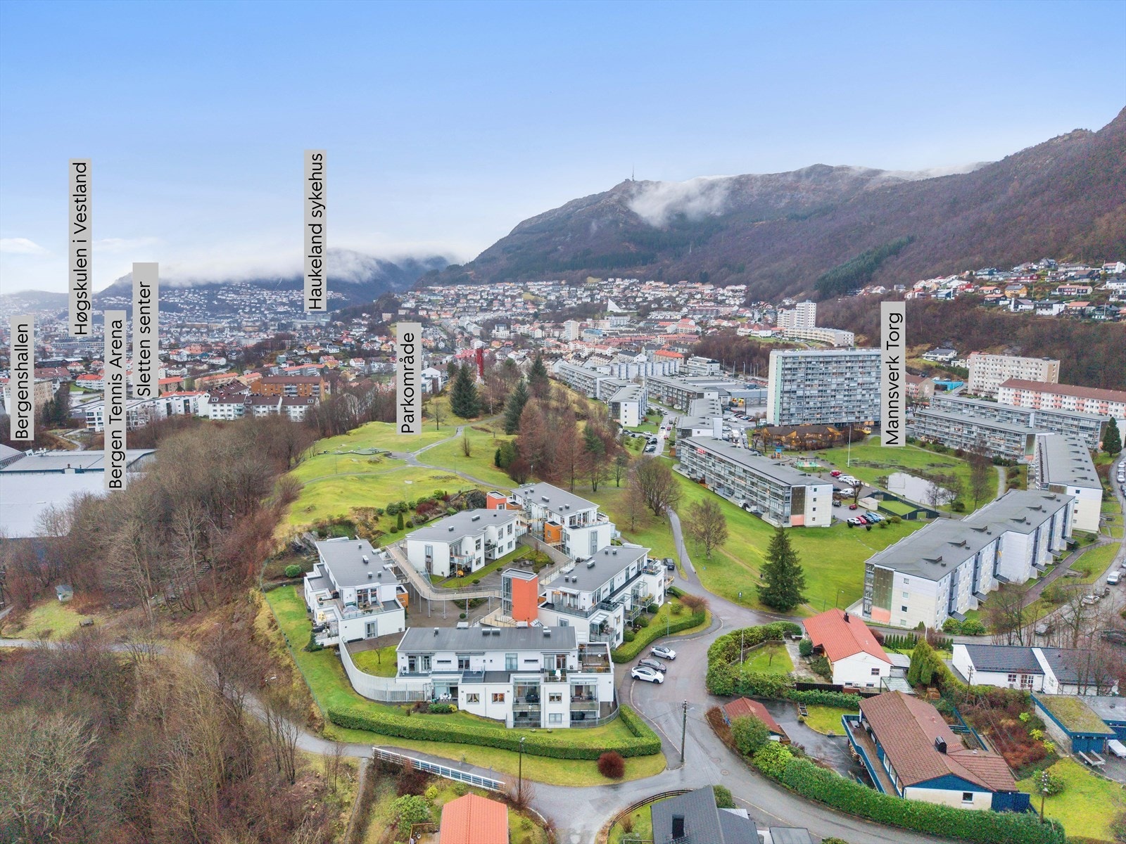 Områdeoversikt Landås, Mannsverk Galleribilde