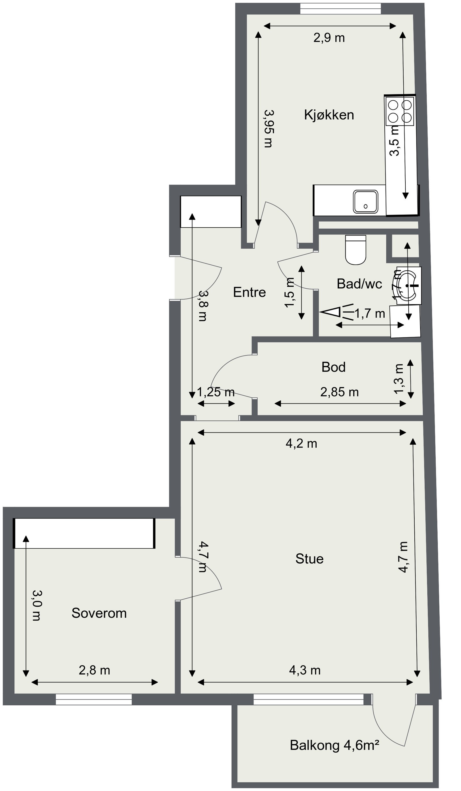 Plantegning Galleribilde