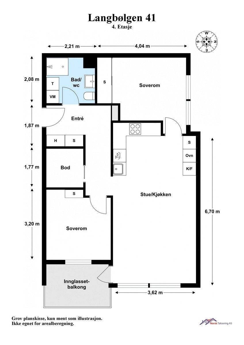 Planskisse Galleribilde