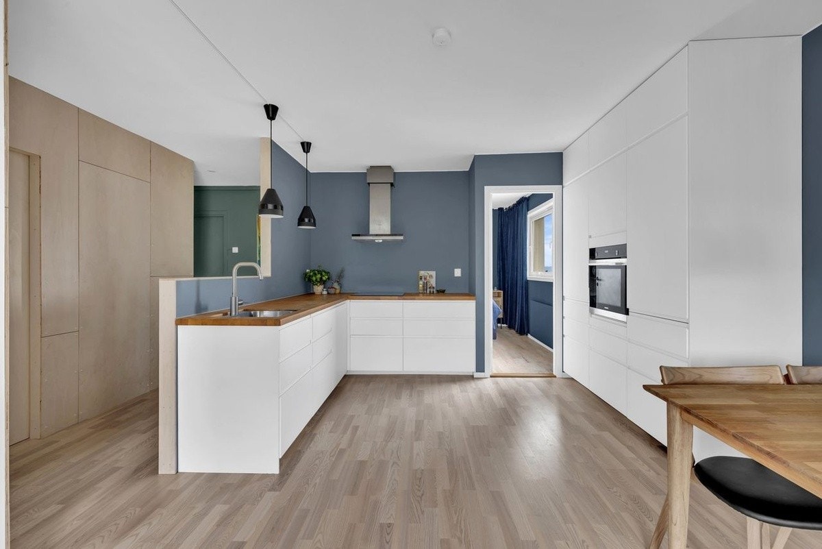 Integrert oppvasksmaskin kjøle- og fryseskap, stekeovn og induksjonstopp Galleribilde