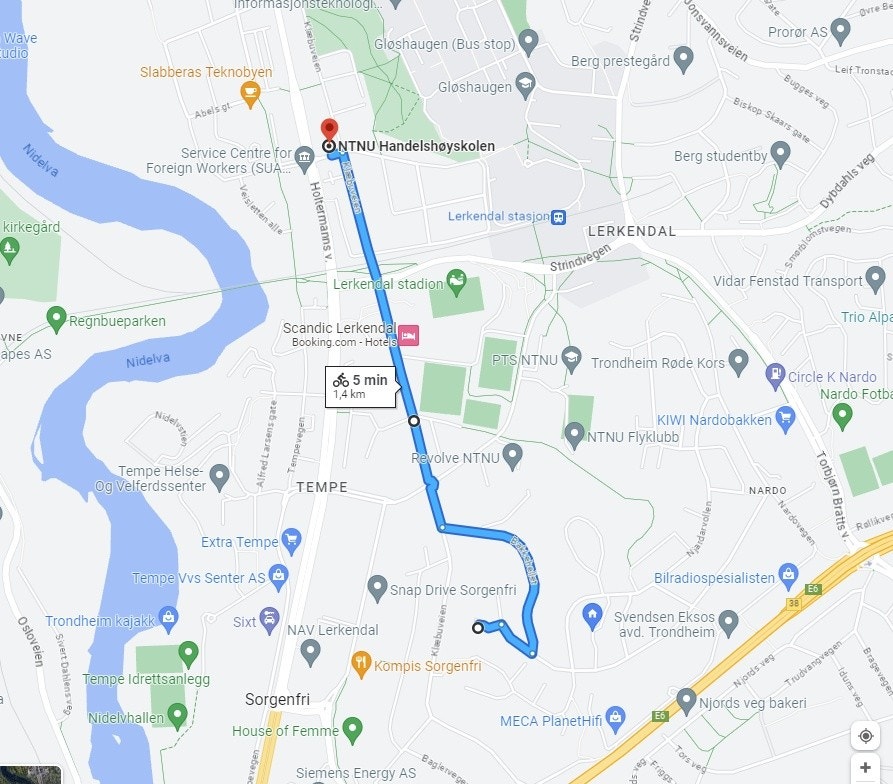 Kort vei til NTNU Handelshøgskolen Galleribilde