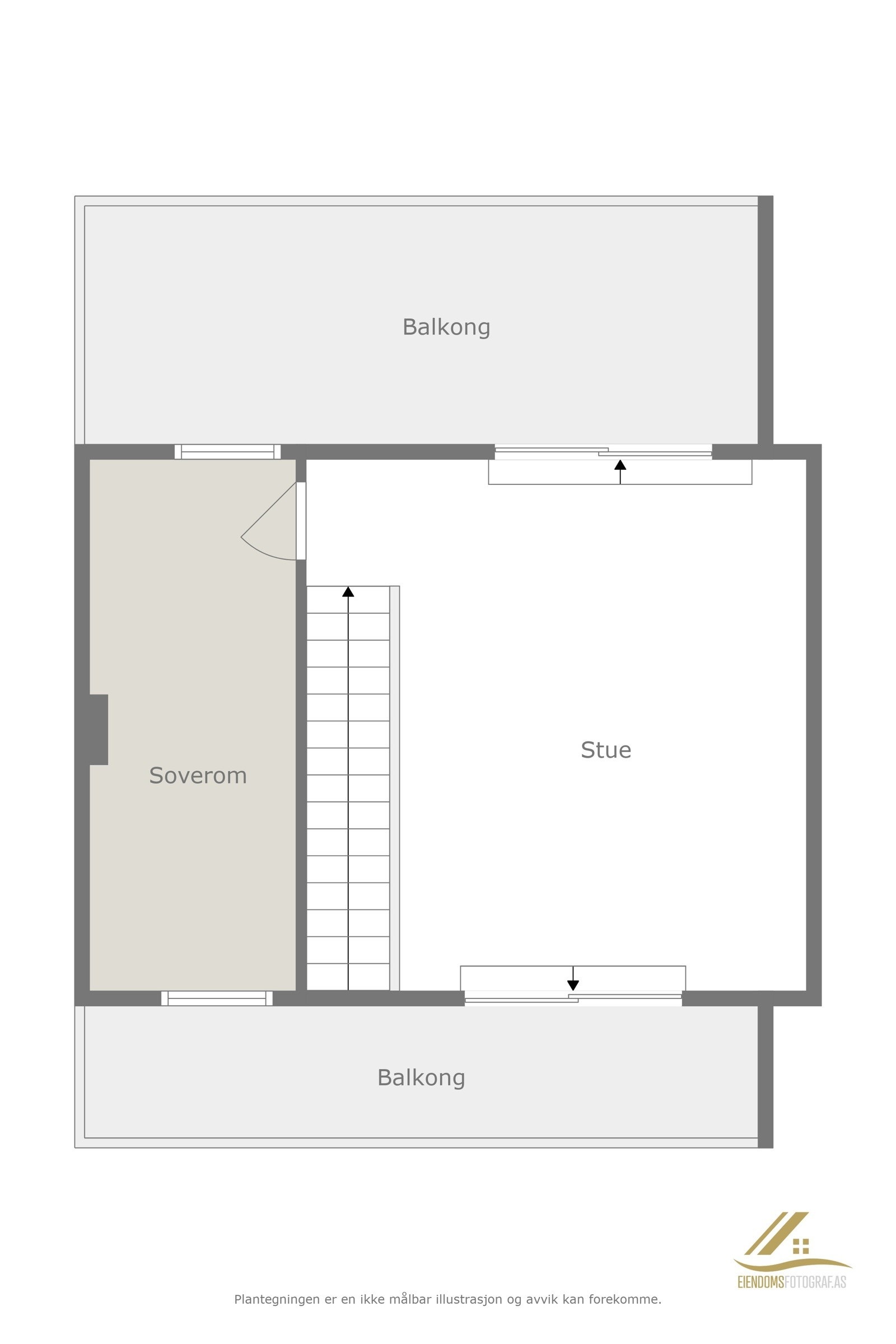 Plantegning 3. etasje Galleribilde