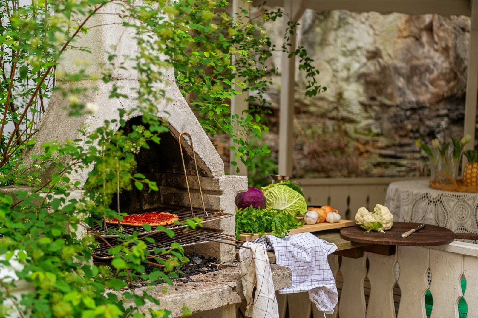 Her er det også laget utegrill Galleribilde