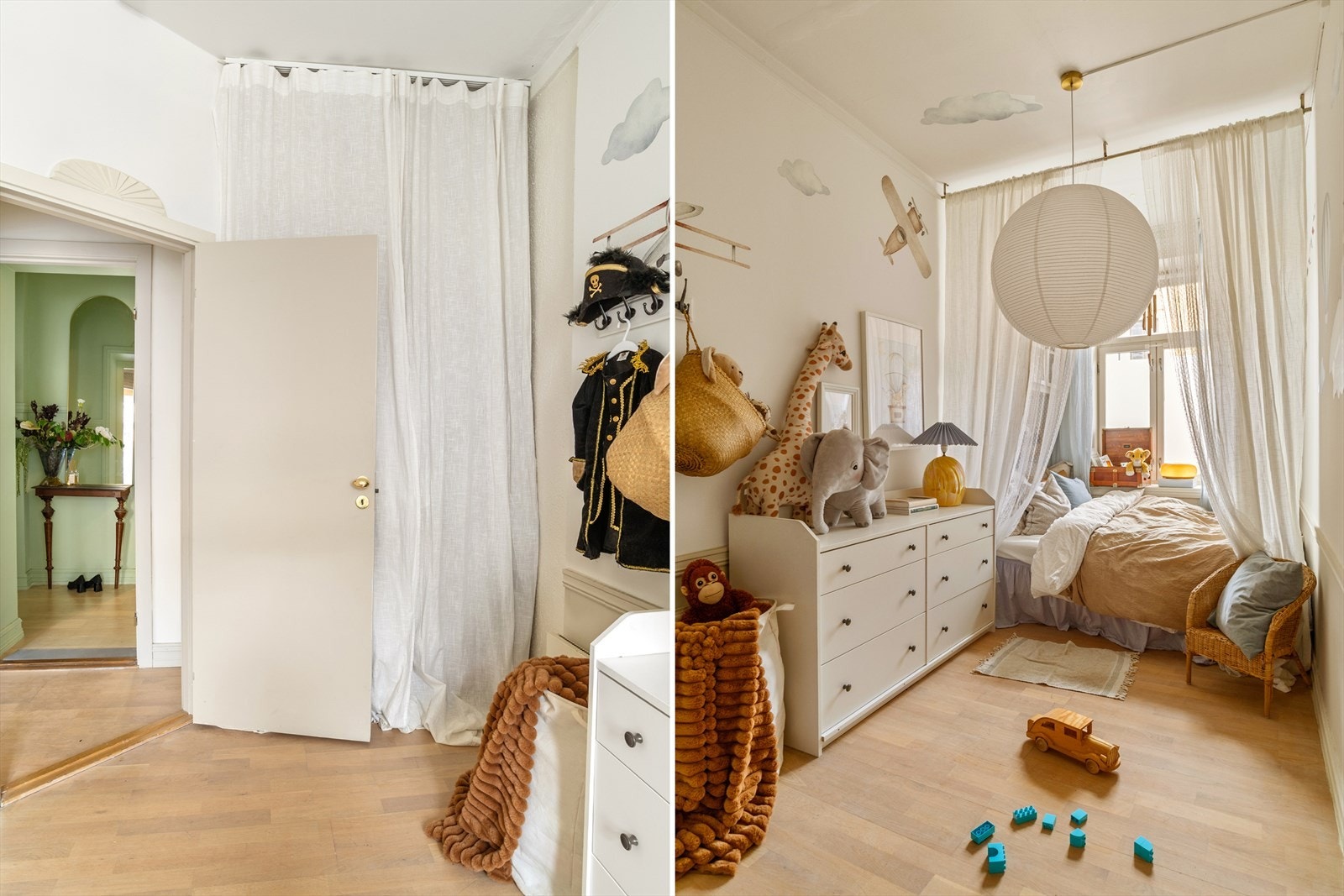 Soverom 2 har god plass til stor seng og garderobe Galleribilde