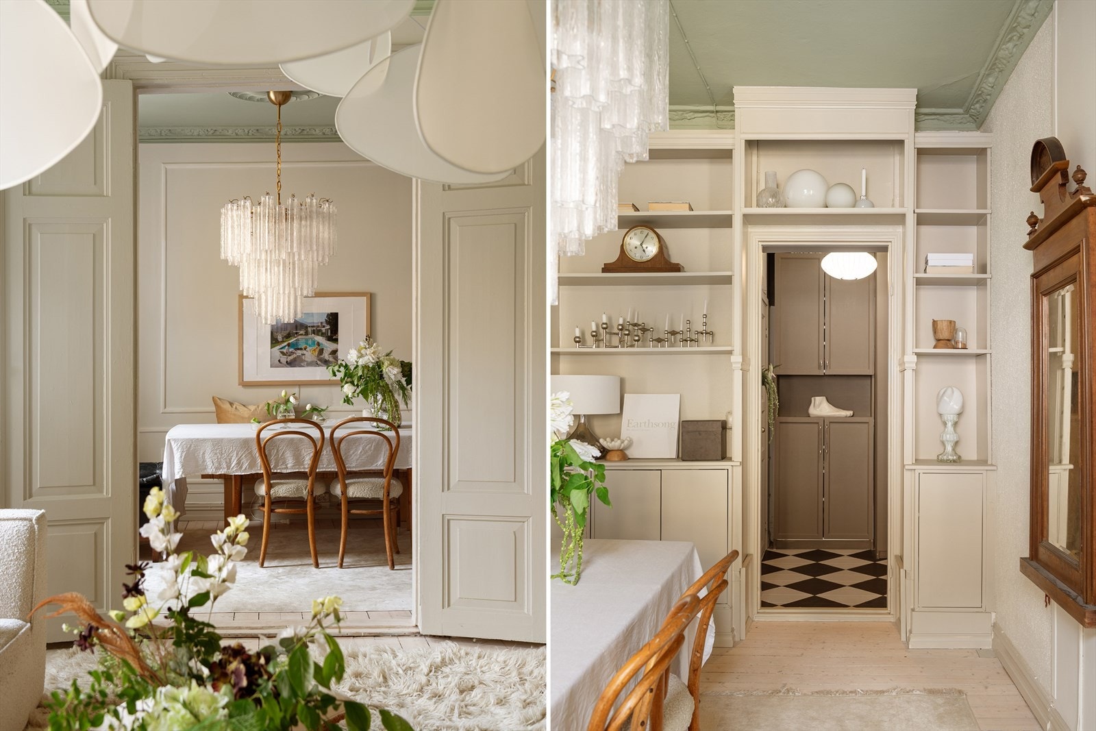 Inn til spisestuen er det inngang fra både stue og gang/kjøkken Galleribilde