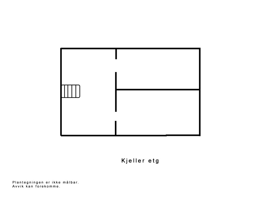 Plantegning kjelleretasje Galleribilde