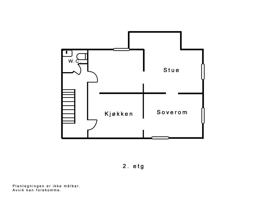 Plantegning 2. etasje Galleribilde