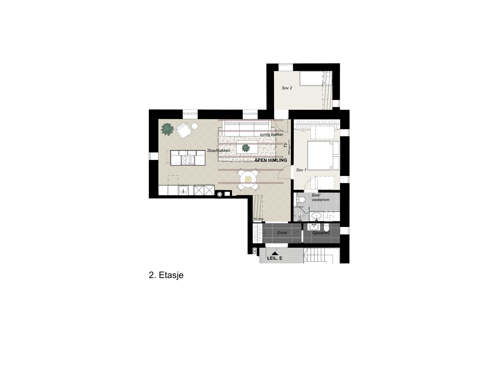 Plantegning Galleribilde