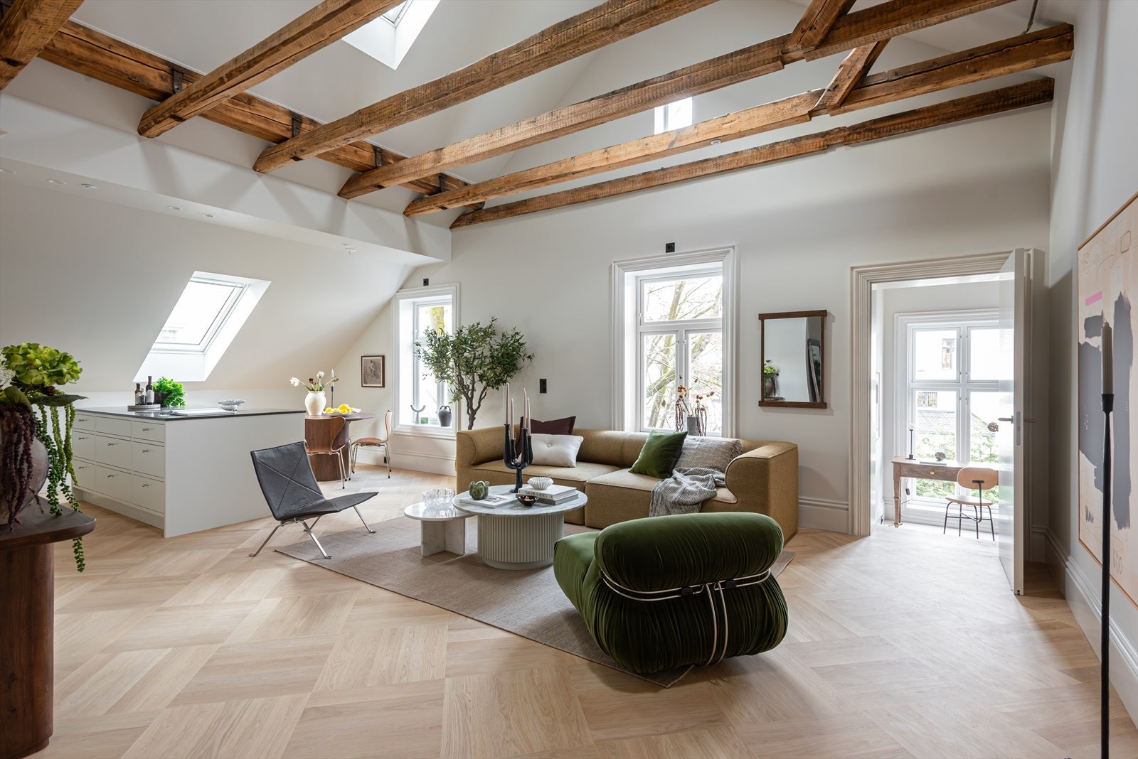 Velkommen til Villa Homan (leilighet E) - presentert av Stian Pøhner og Siril Sloreby. Foto: Frantz / Studio Oslo Galleribilde