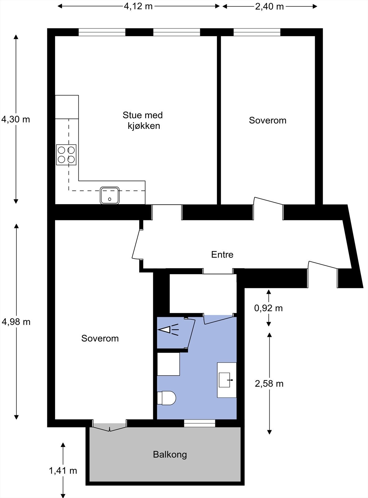 Alternativ plantegning. Galleribilde