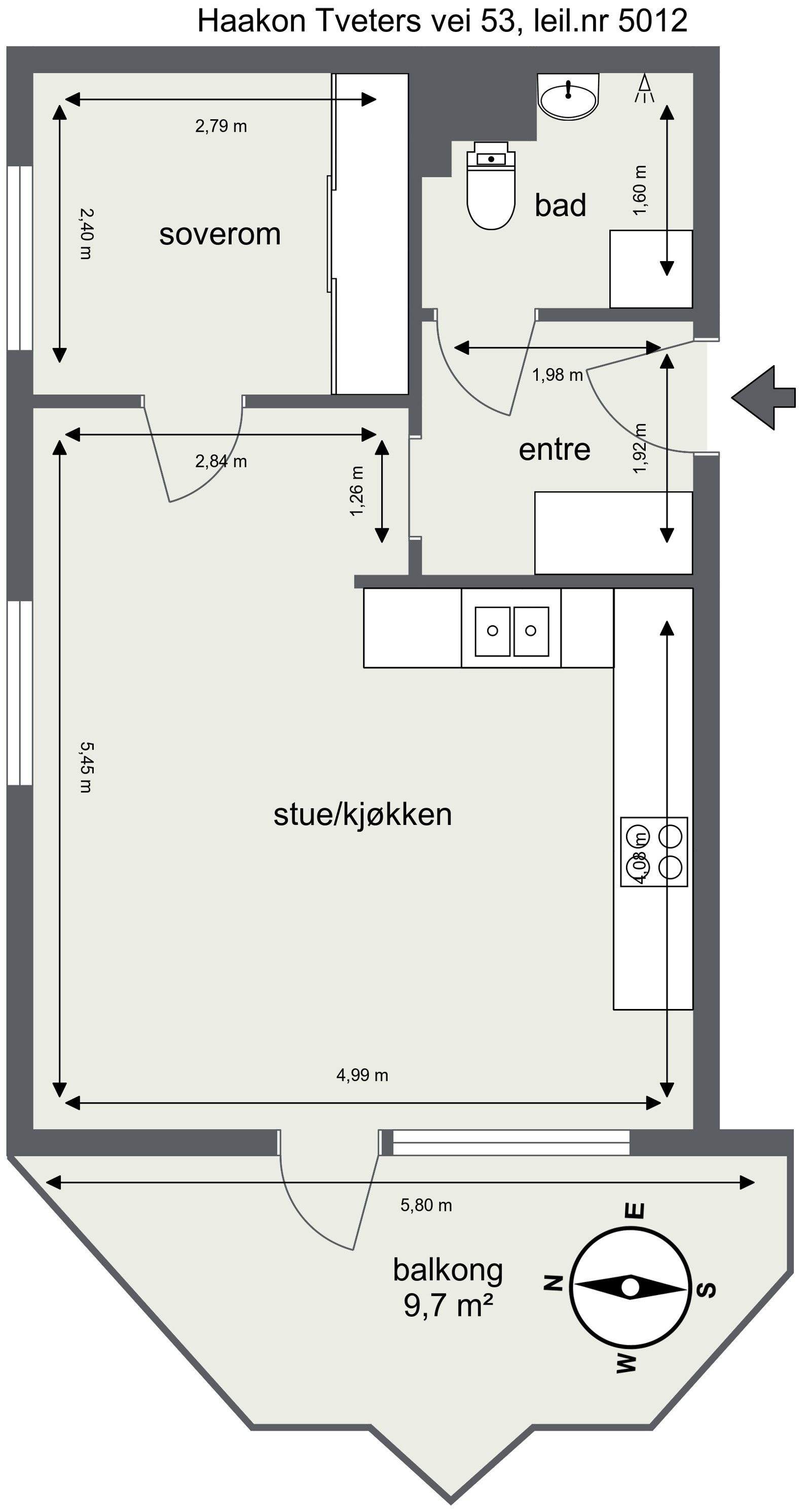 Plantegning Galleribilde