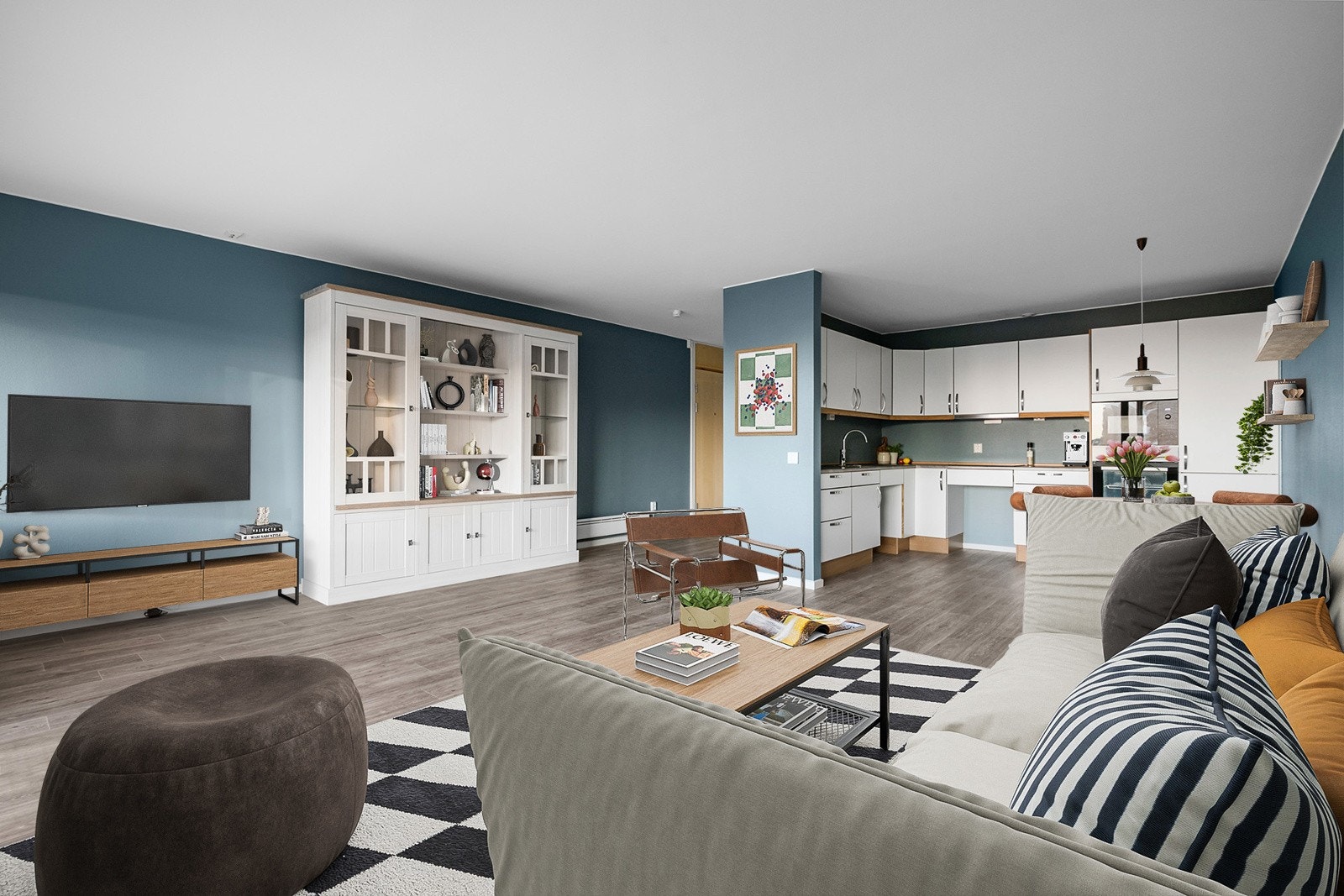 Digital møblering stue Galleribilde