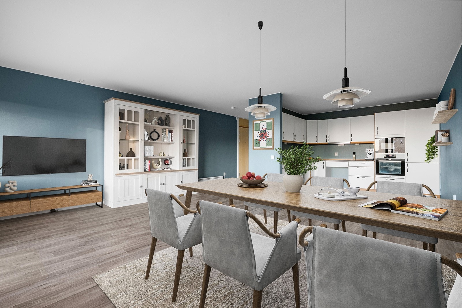 Digital møblering kjøkken Galleribilde