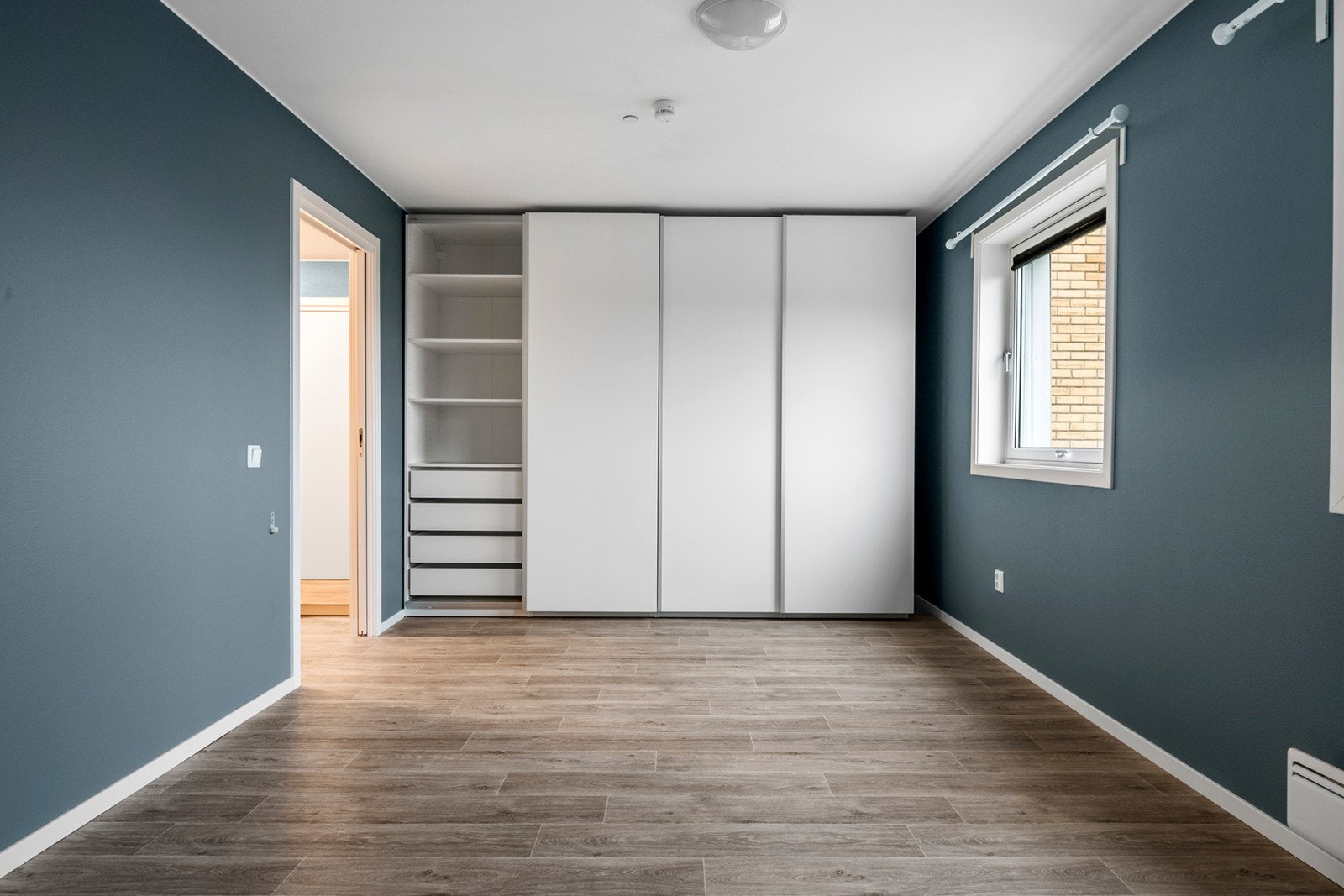 Det er muligheter å dele av boligens soverom slik at det blir et ekstra soverom. Galleribilde