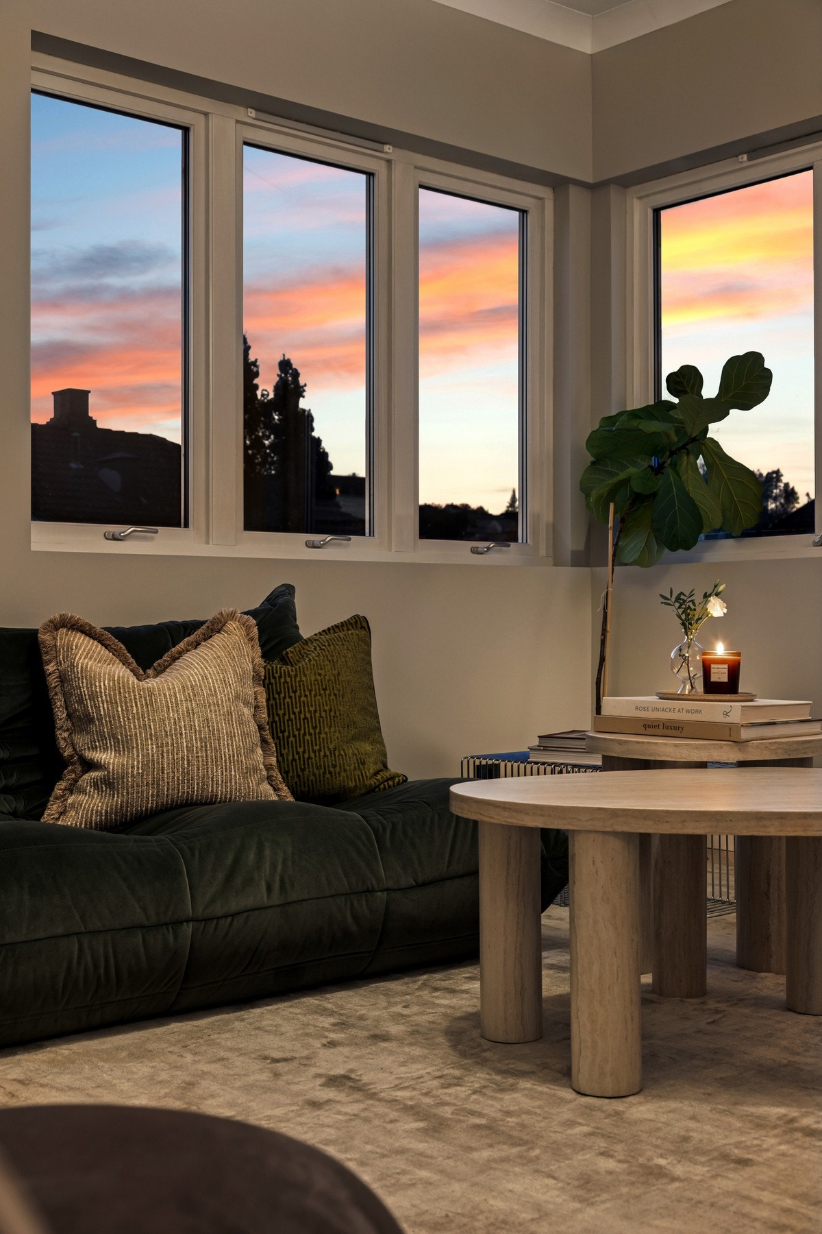 Nyt flotte solnedganger fra stuen Galleribilde