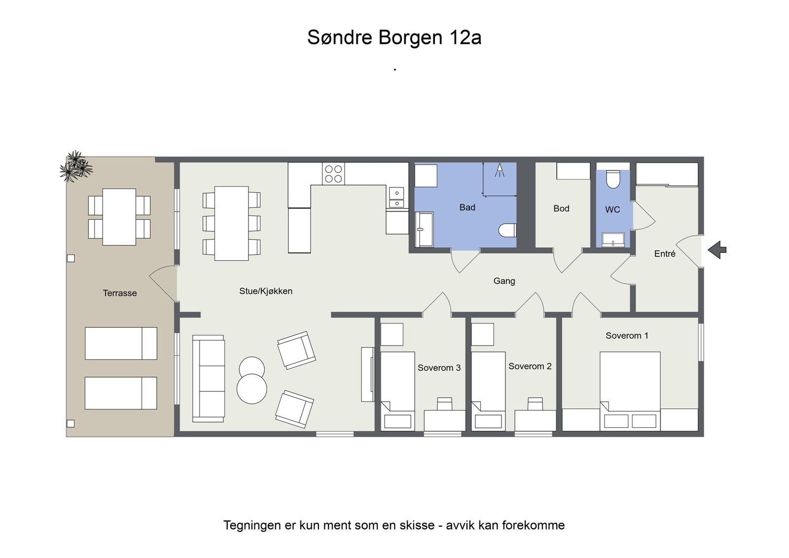 Planskisse Galleribilde