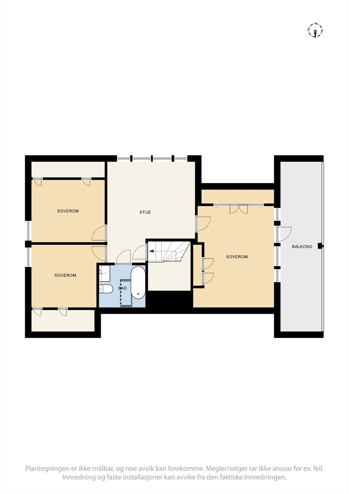 Plantegning andre etasje. Galleribilde