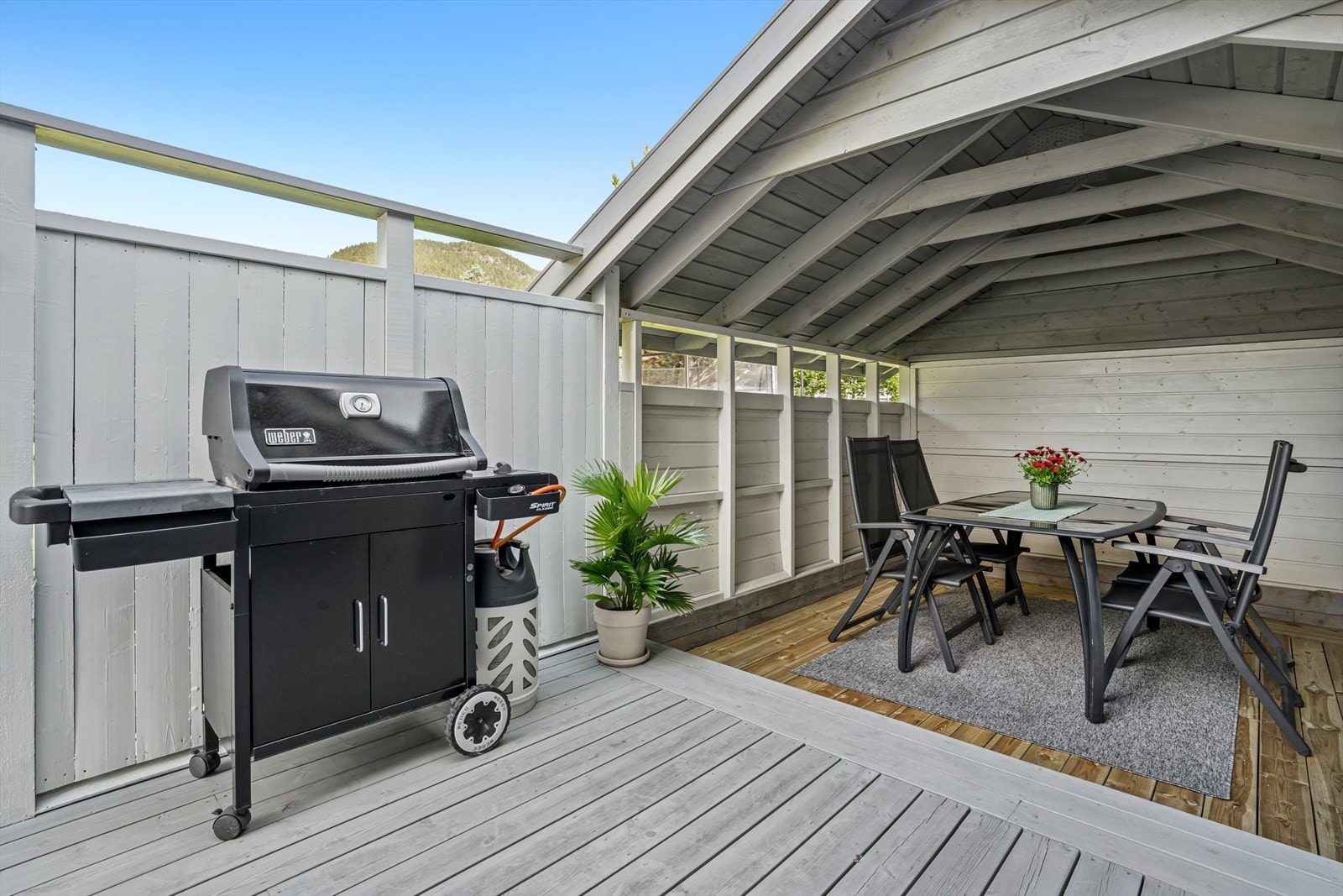 Her kan lange sommerkvelder nytes sammen med familie og venner. Galleribilde