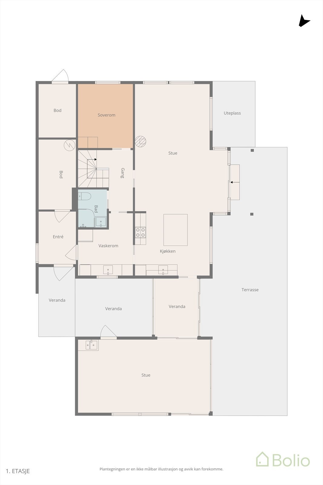 Plantegning Galleribilde