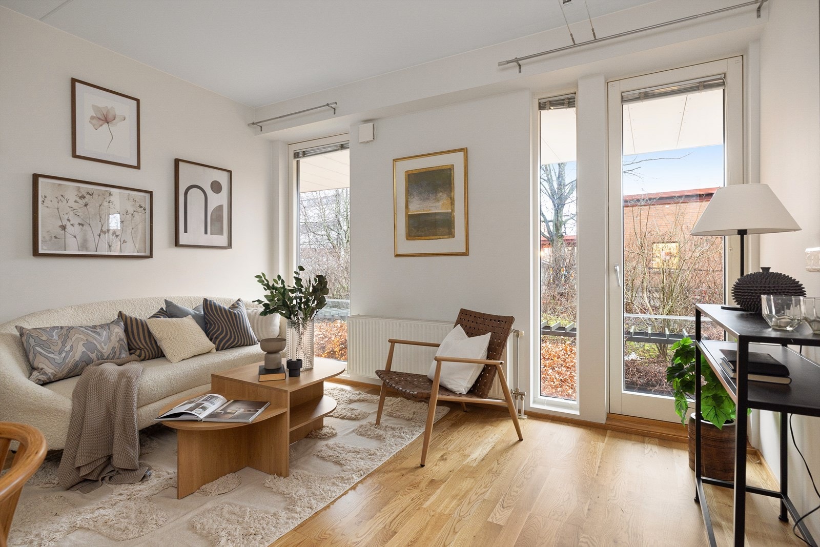 Leiligheten er malt i delikate og tidsriktige farger. Galleribilde