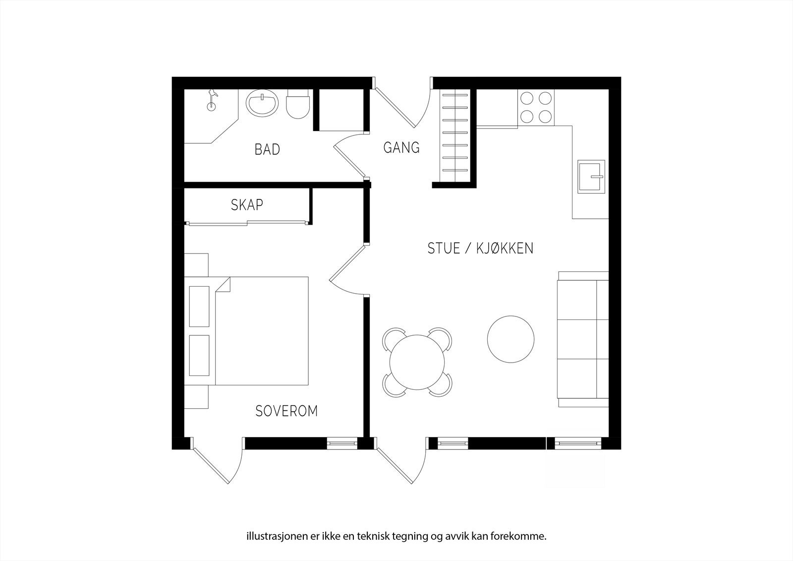 Plantegning. Galleribilde