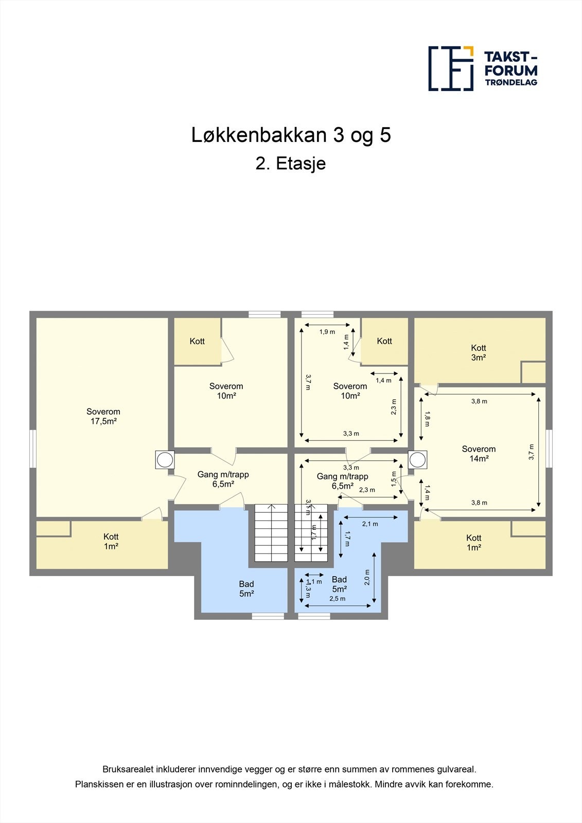 Plantegning 2.etg. Galleribilde