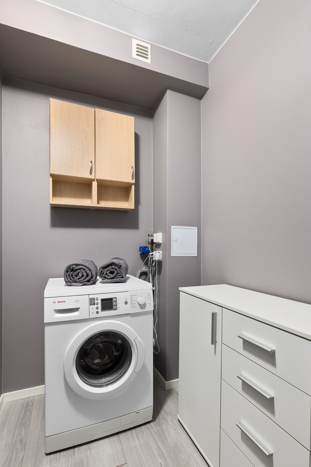 Det er også opplegg til vaskemaskin Galleribilde