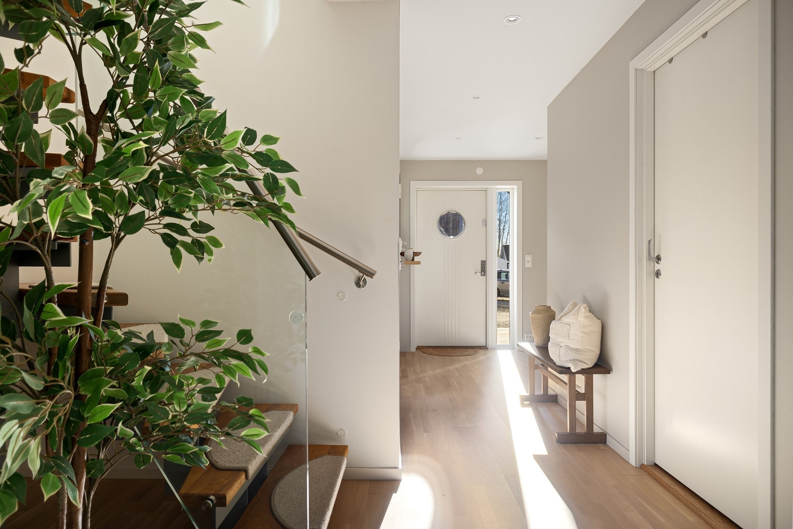 I første etasje er det gulvvarme i alle rom. Galleribilde