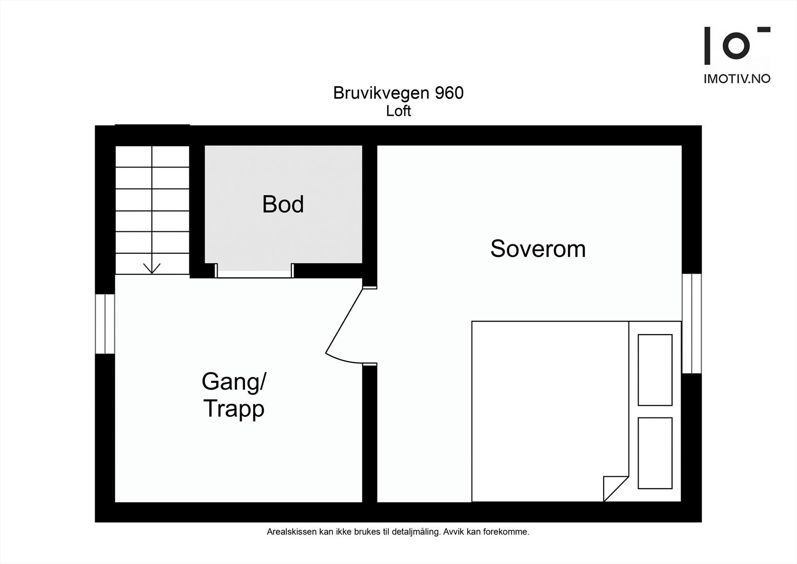 Plantegning loftsetasje. Galleribilde