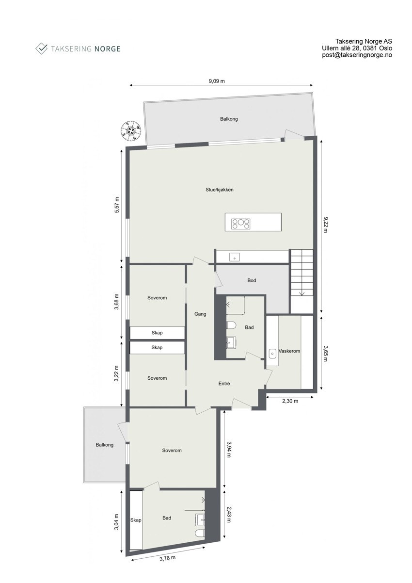 Plantegning 7. etasje. Galleribilde