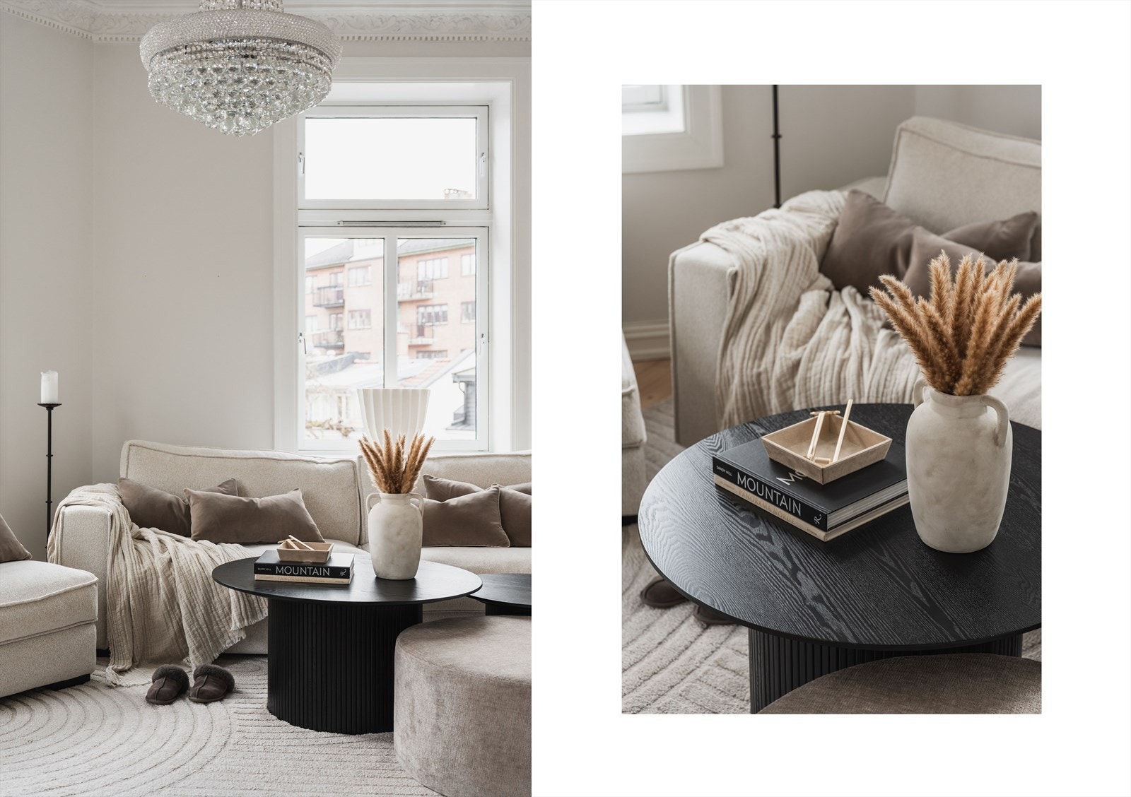 Leiligheten har vinduer med dype vinduskarmer, som ble malt i 2023. Vindu med 3-lags isolerglass. Galleribilde