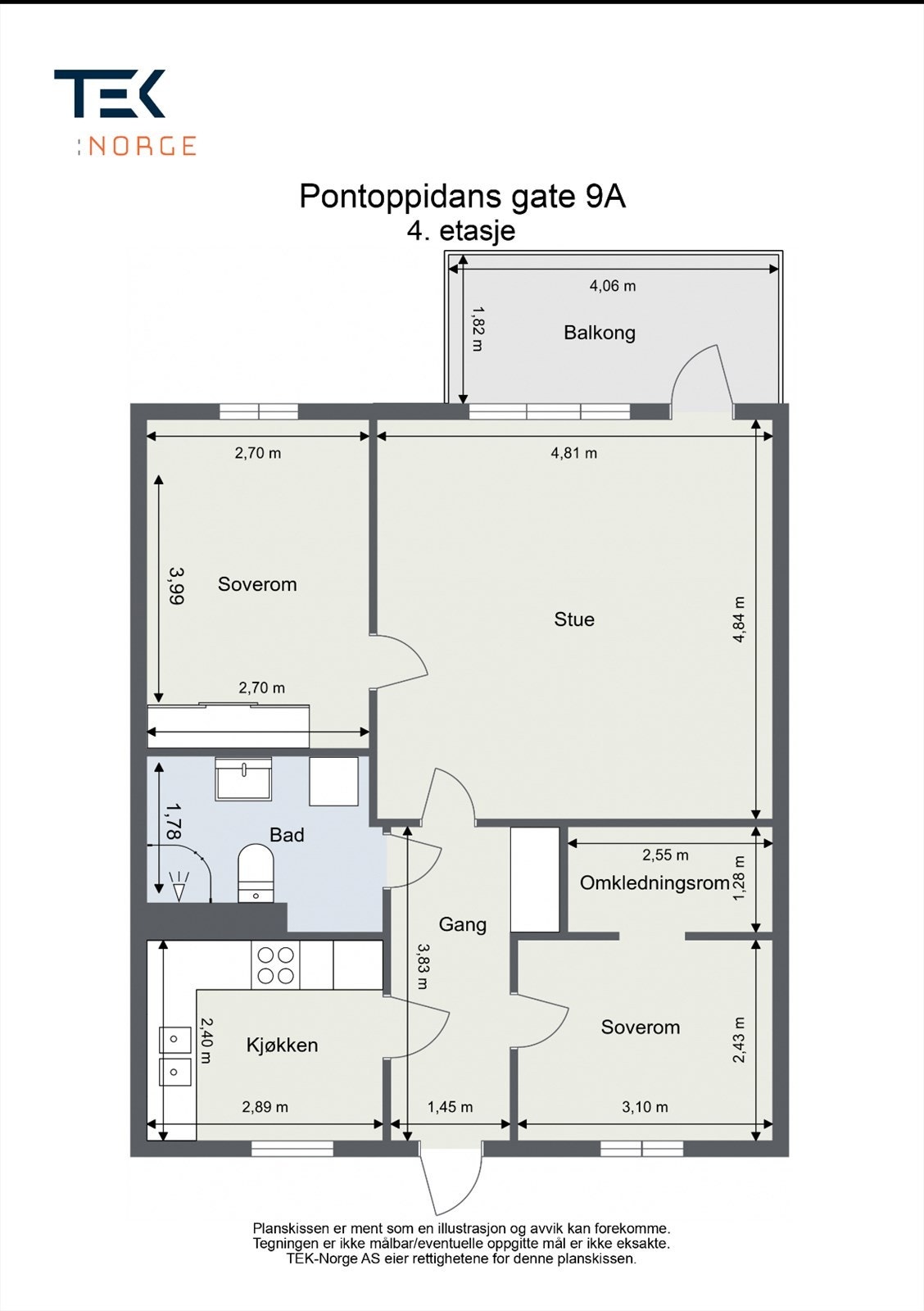 Planløsning. Galleribilde