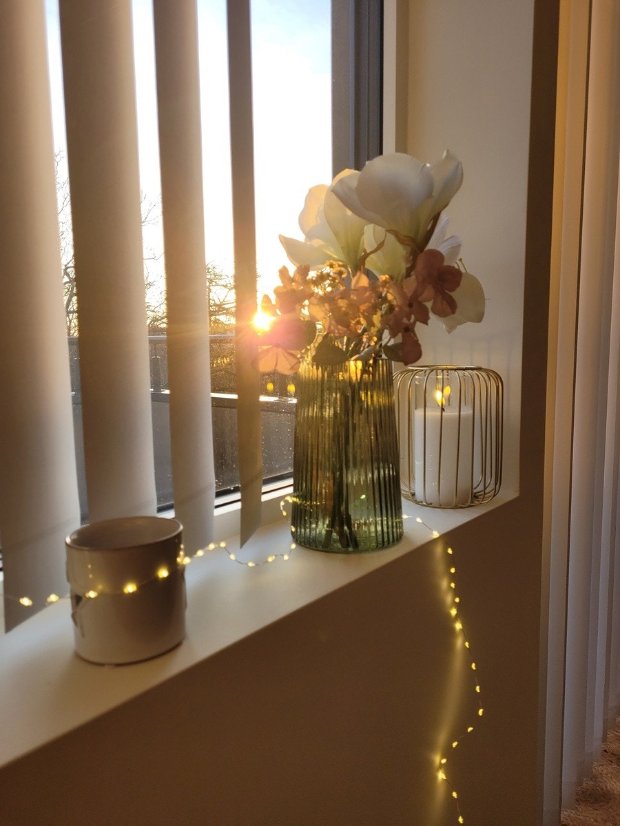 Lamellgardiner i stue Galleribilde