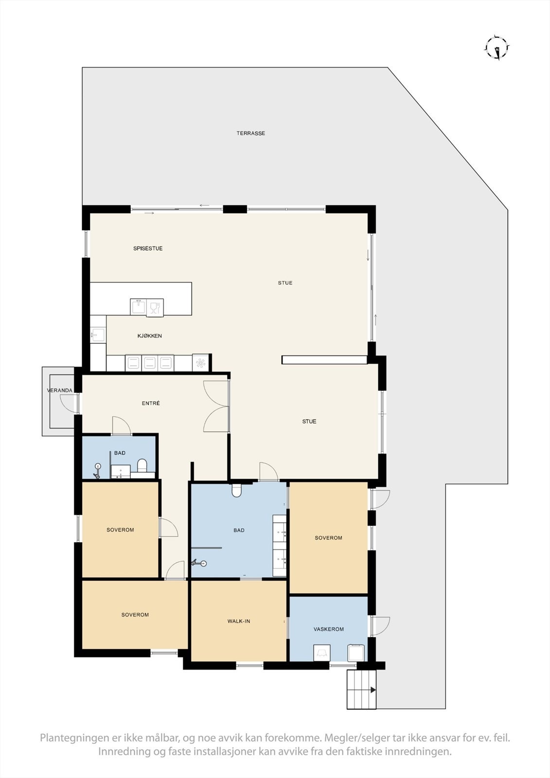 Alt på en flate Galleribilde