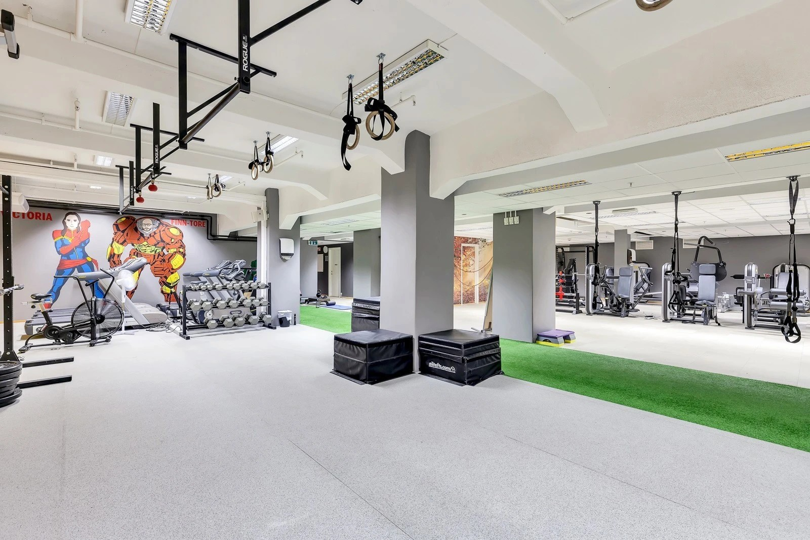 Heis ned til helsestudio med spesialpris til beboere. Galleribilde