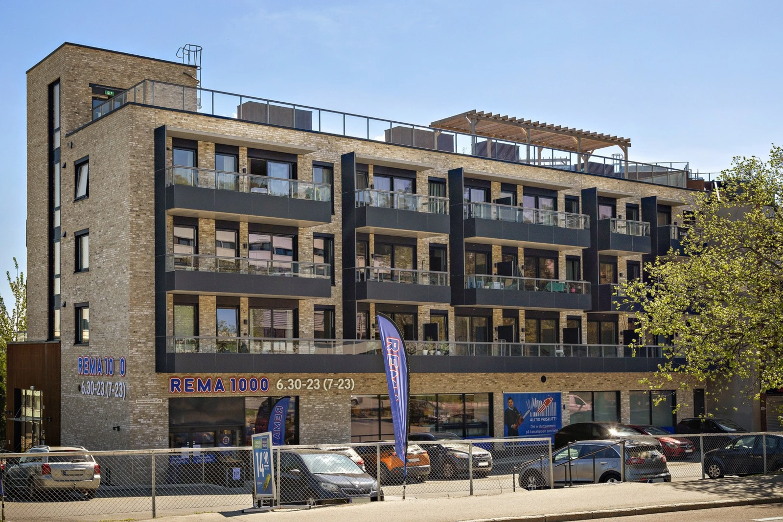 Rema1000 ligger også i nærområdet. Galleribilde