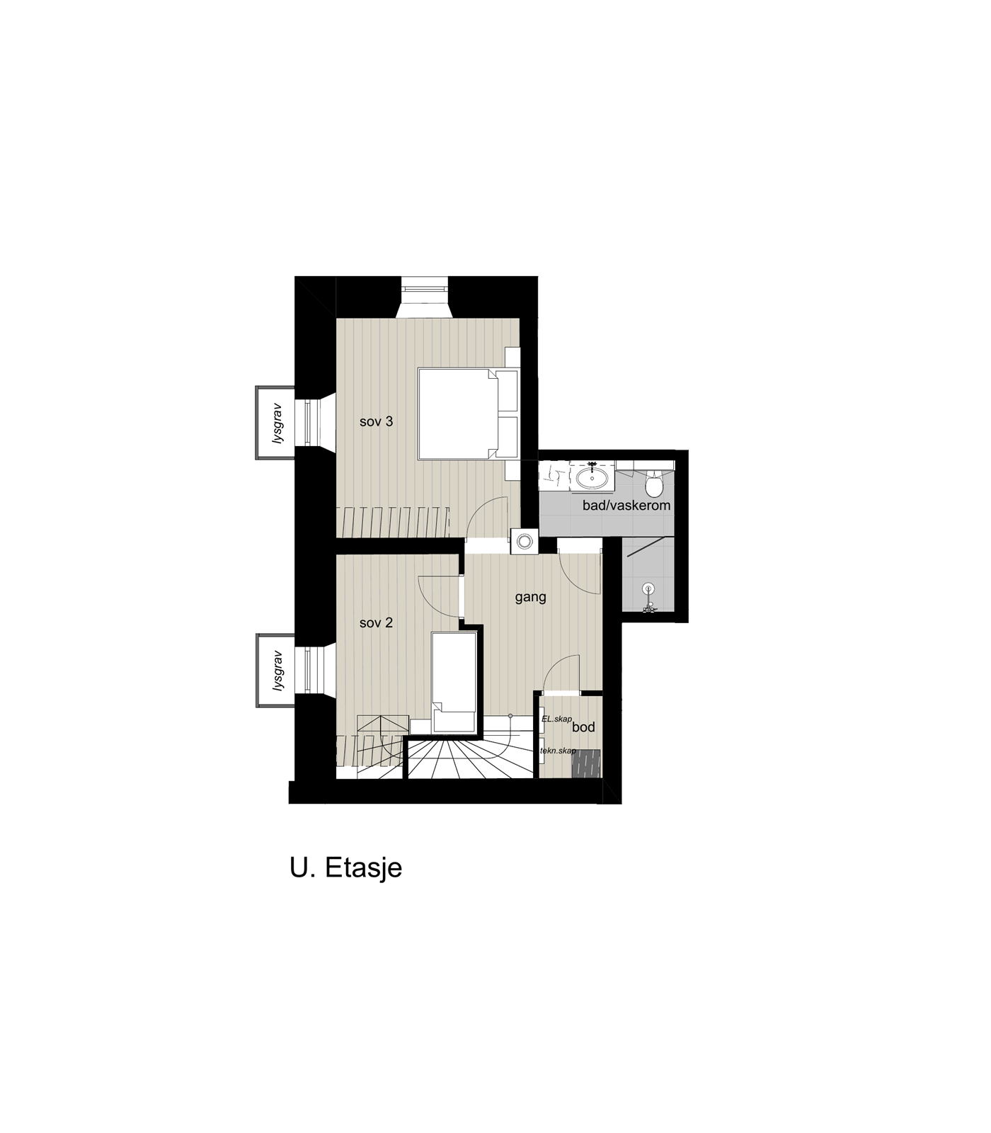 Plantegning u. etasje Galleribilde