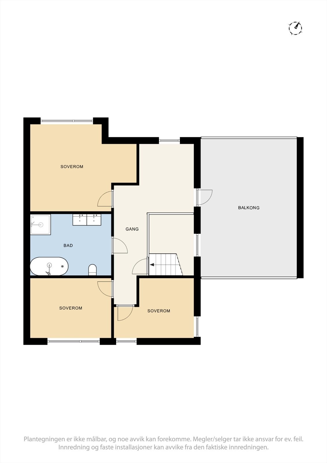 Planskisse 2. etg. Galleribilde