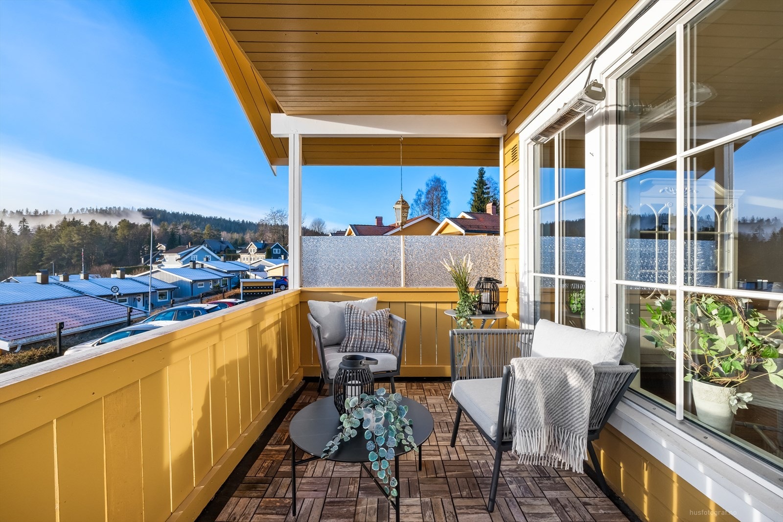 Her er det god plass til utemøblement. Galleribilde