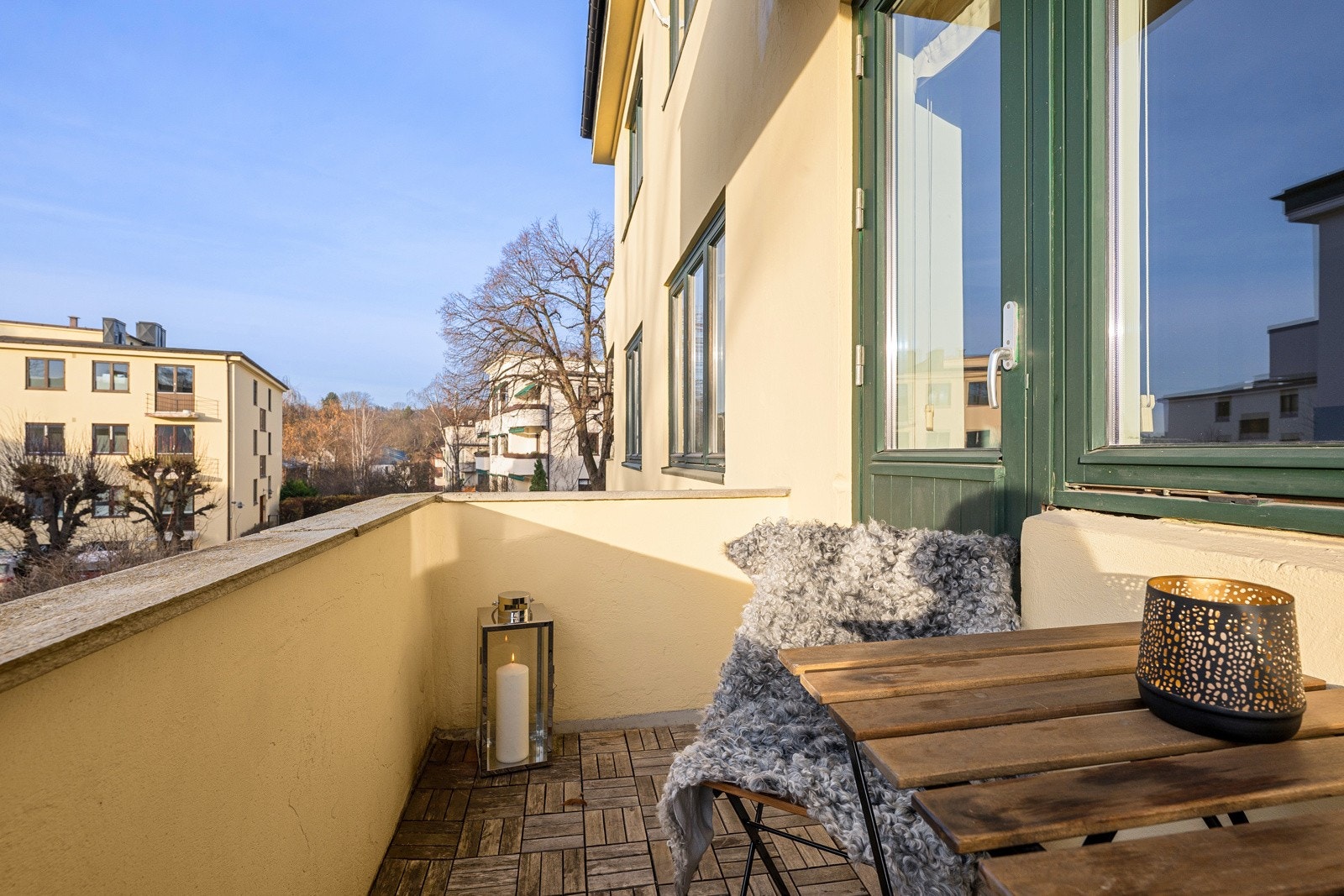 Sydvendt balkong på 4 kvm Galleribilde