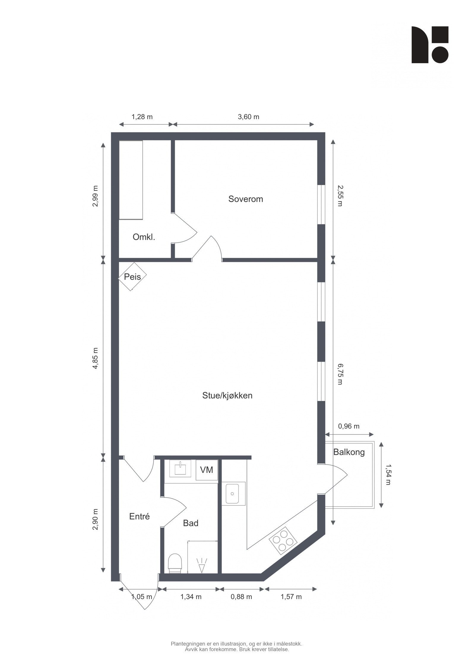 Plantegning. Galleribilde