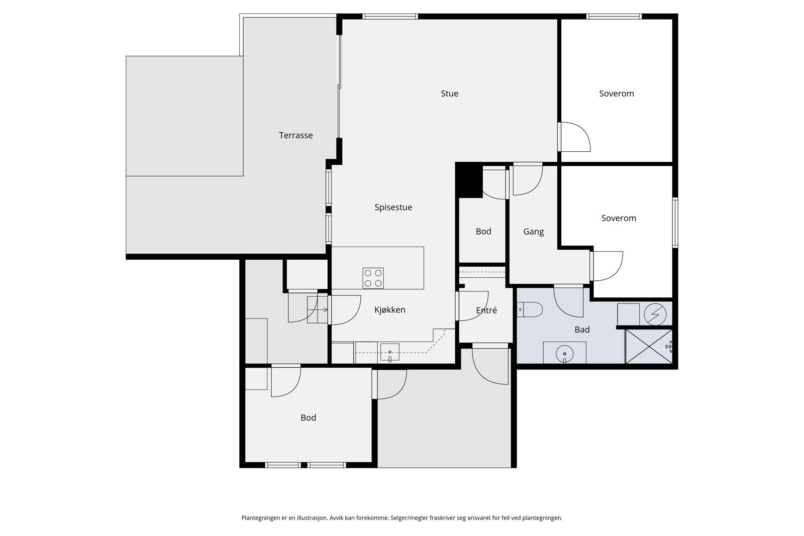 Plantegning Grotnesvegen 22 Galleribilde