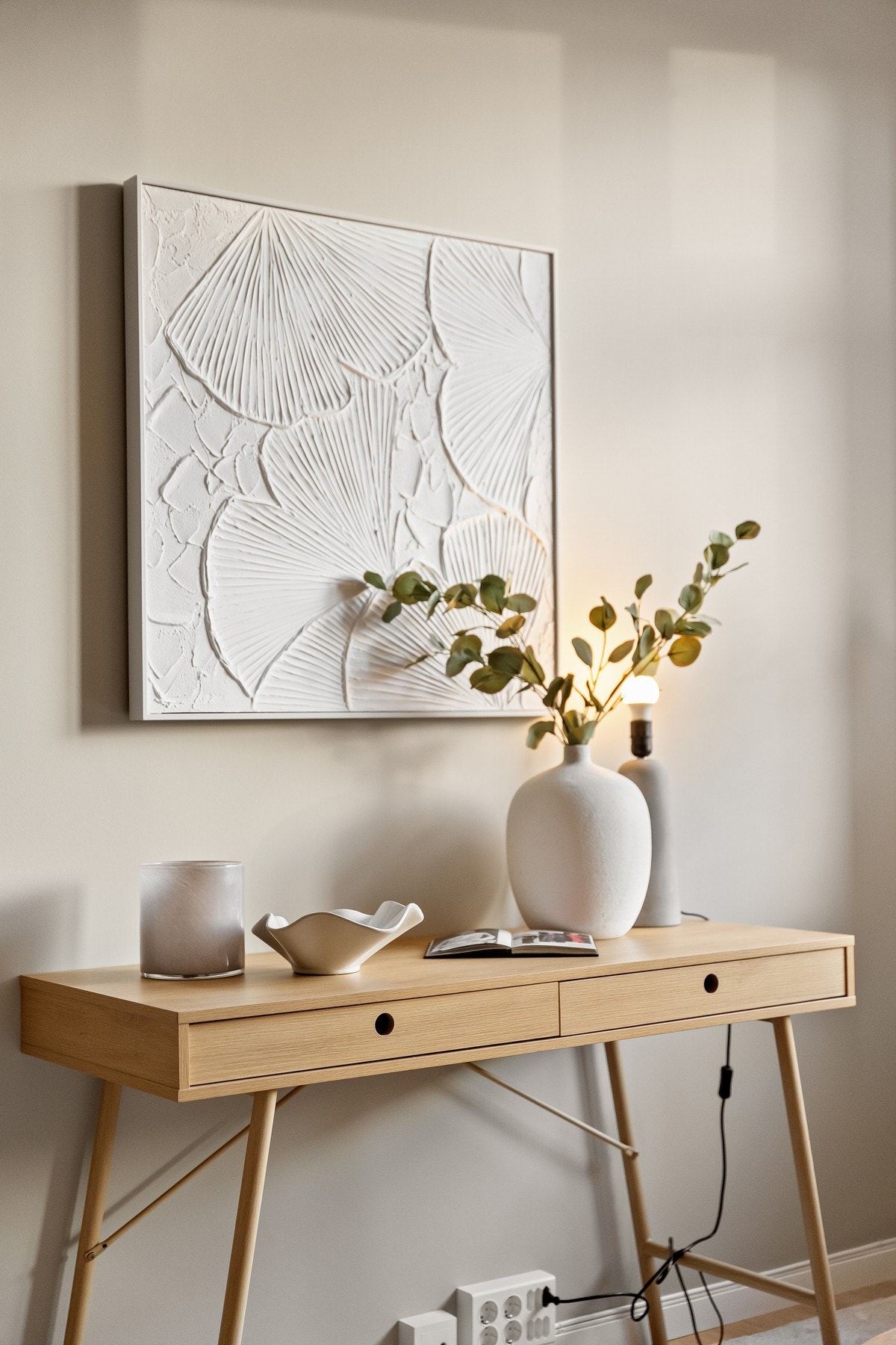 Naturlig avstand til tv-vegg i stue. Galleribilde