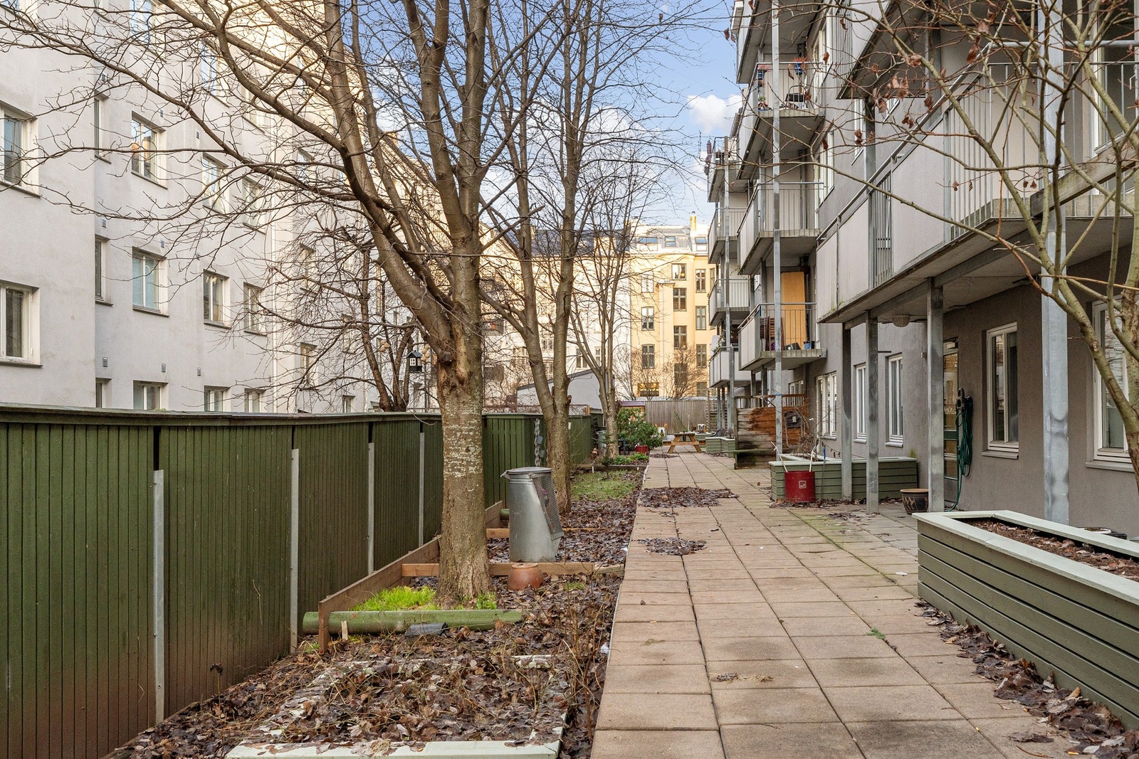 Fellesareal i bakgården Galleribilde